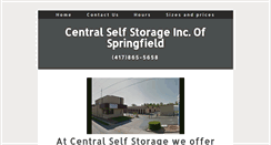 Desktop Screenshot of centralselfstorageofspringfield.com